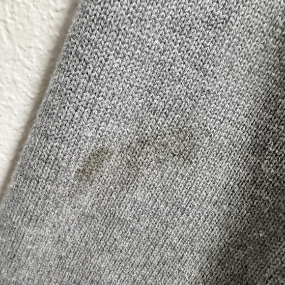 Polo Jeans Company Ralph Lauren Flag Sweater Mens Medium Gray 1/4 Zip Y2K - Picture 7 of 11